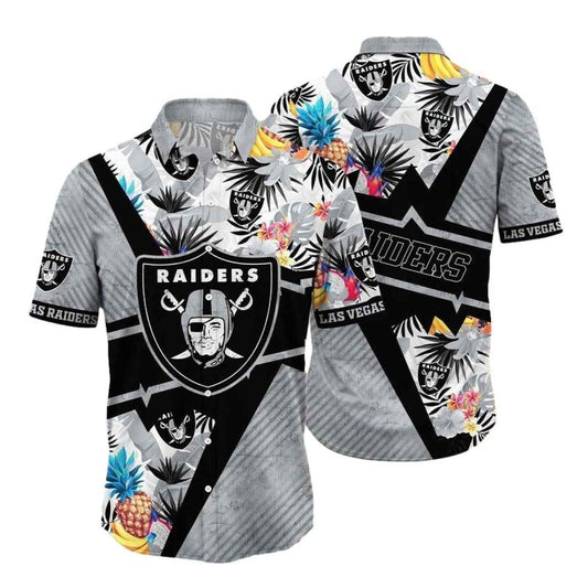 Las Vegas Raiders Logo Pineapple Tropical Hawaiian Shirt - Moonbestprint