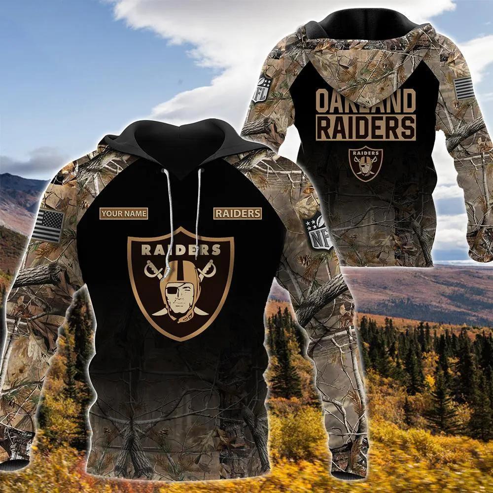 Las Vegas Raiders Realtree Hunting Camo 3D Hoodie, NFL Hoodie Moonbestprint