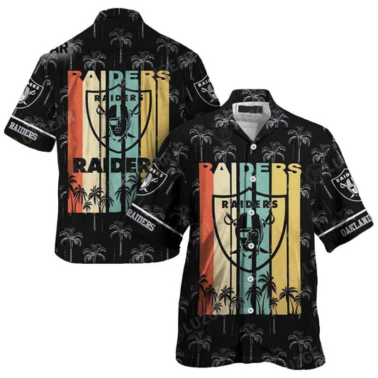 Las Vegas Raiders Retro Hawaiian Shirt - Moonbestprint