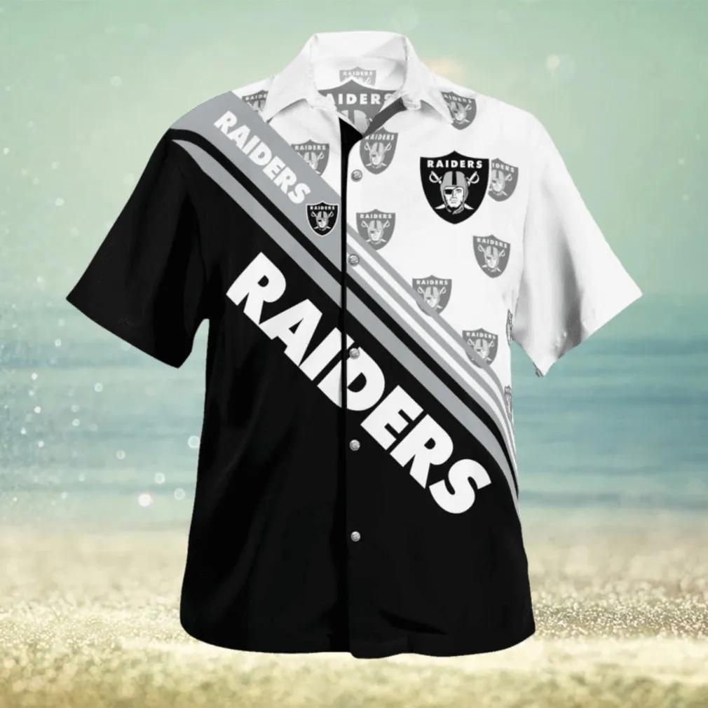 Las Vegas Raiders Standard Paradise Palm Hawaiian Shirt, NFL Hawaiian Shirt Moonbestprint