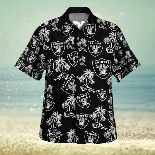 Las Vegas Raiders Tropical 3D Hawaiian Shirt, NFL Hawaiian Shirt Moonbestprint