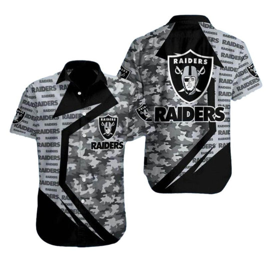 Las Vegas Raiders Urban Camo Hawaiian Shirt - Moonbestprint