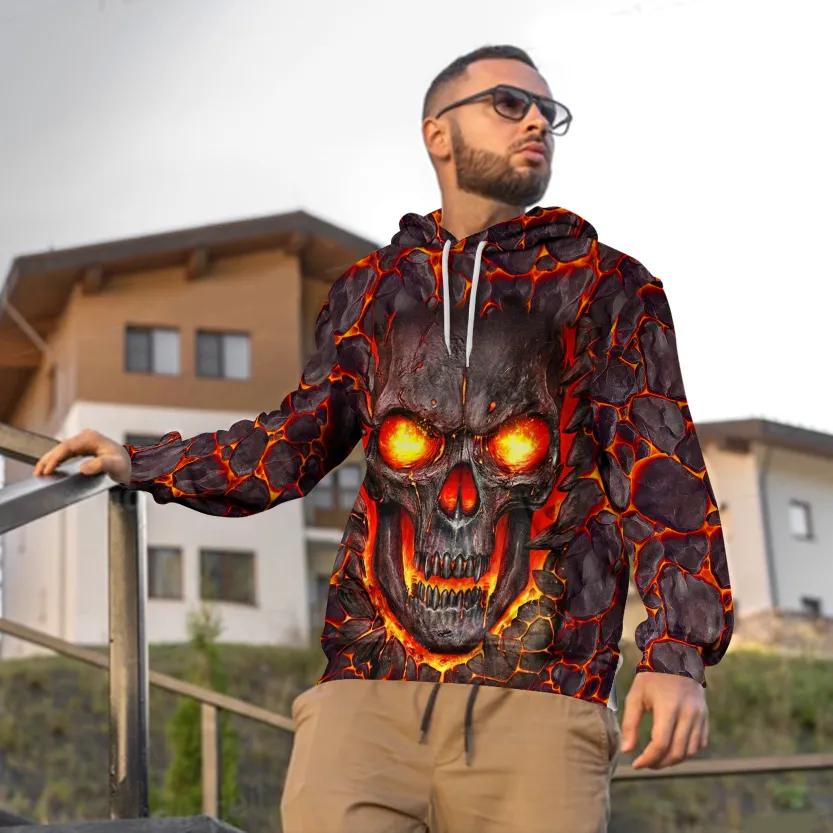Lava Skull 3D Hoodie Moonbestprint