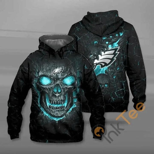 Lava Skull Philadelphia Eagles 3D Hoodie, NFL Hoodie Moonbestprint