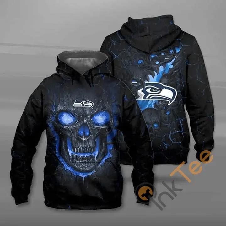 Lava Skull Seattle Seahawks 3D Hoodie, NFL Hoodie Moonbestprint
