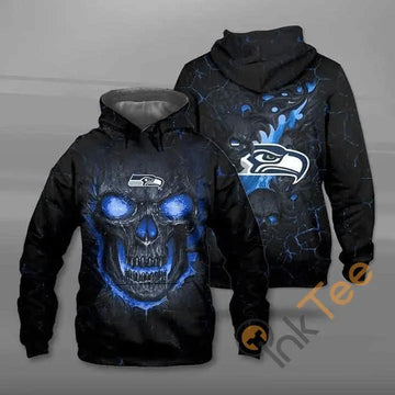 Lava Skull Seattle Seahawks 3D Hoodie, NFL Hoodie Moonbestprint
