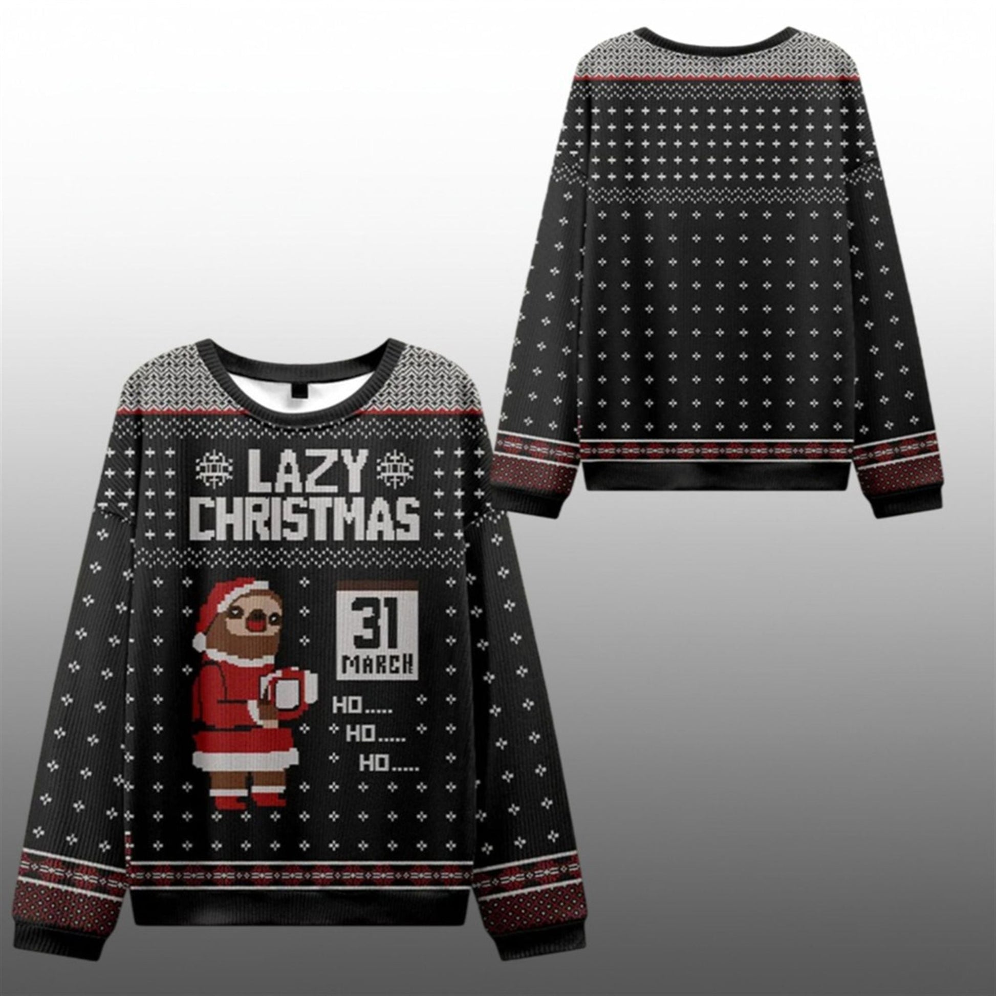 Lazy Christmas Ugly Sweater 2026 Christmas - Moonbestprint