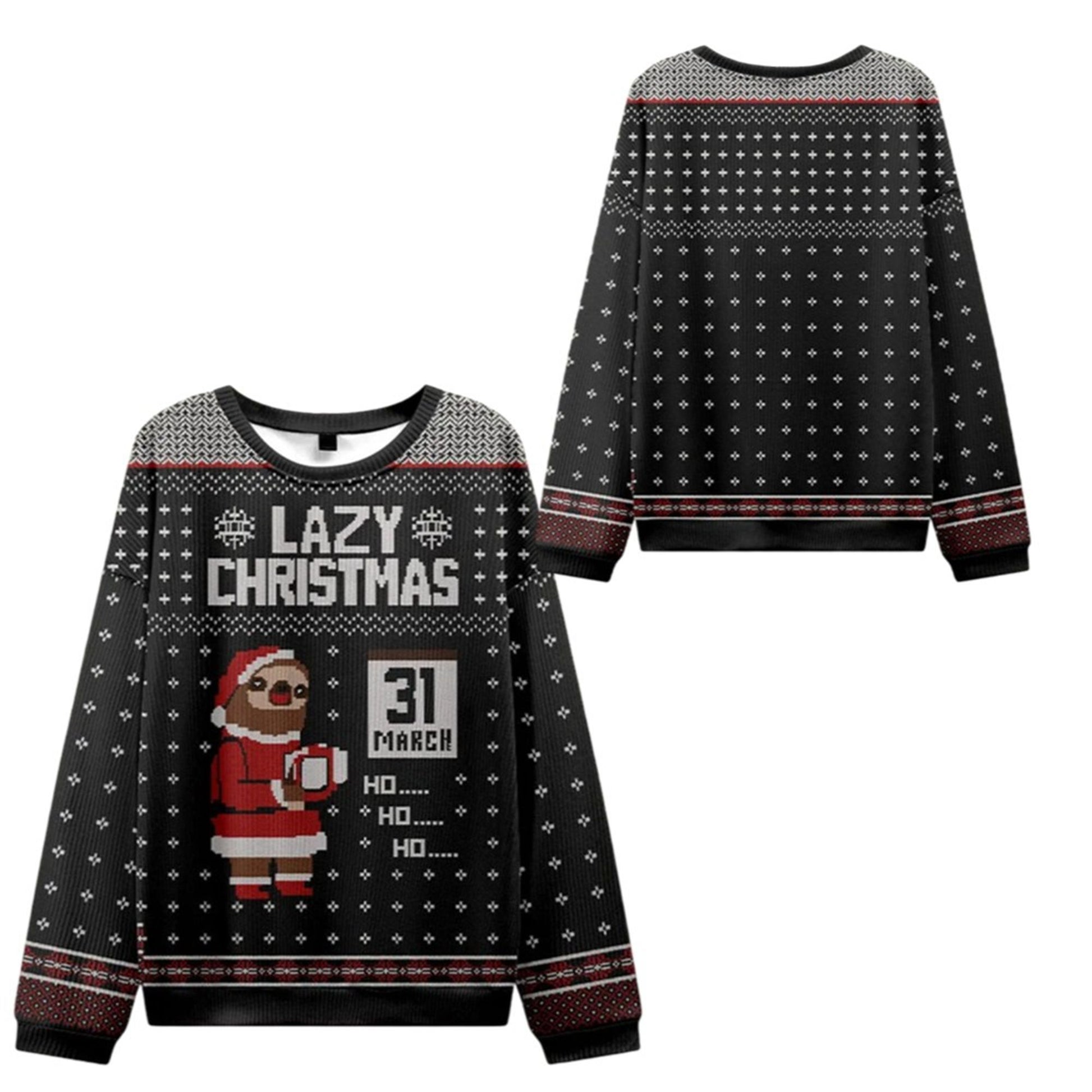 Lazy Christmas Ugly Sweater 2026 Christmas - Moonbestprint