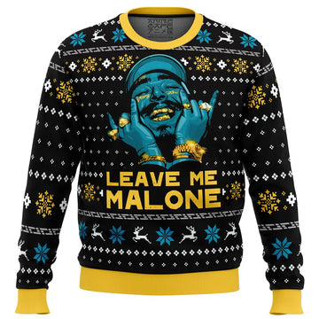 Leave Me Malone Post Malone Ugly Christmas Sweater 2025 – Moonbestprint