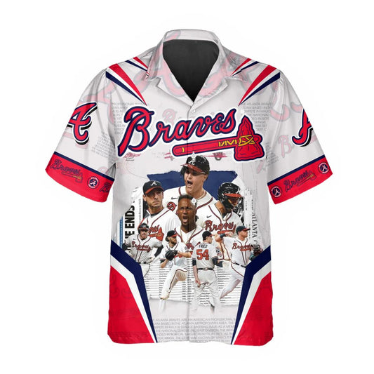 Legends Atlanta Braves Hawaiian Shirt Hawaiian Shirt, Atlanta Braves Aloha Shirt, MLB Hawaiian Shirt Moonbestprint