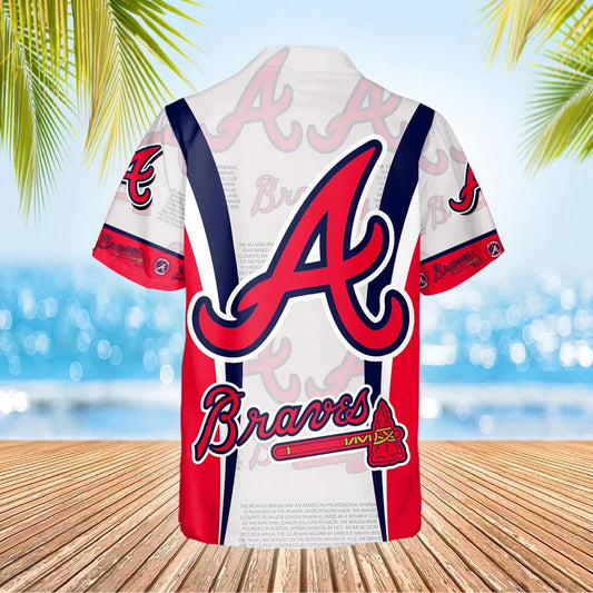 Legends Atlanta Braves Hawaiian Shirt Hawaiian Shirt, Atlanta Braves Aloha Shirt, MLB Hawaiian Shirt Moonbestprint