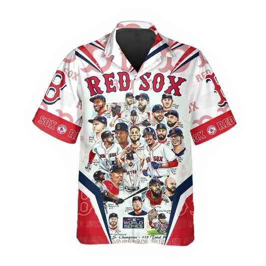 Legends Boston Red Sox Hawaiian Shirt, Red Sox Aloha Shirt, MLB Hawaiian Shirt Moonbestprint