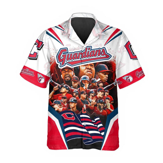 Legends Cleveland Guardians Hawaiian Shirt, Cleveland Guardians Aloha Shirt, MLB Hawaiian Shirt Moonbestprint