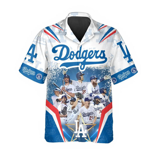 Legends Los Angeles Dodgers Hawaiian Shirt, Dodgers Aloha Shirt, MLB Hawaiian Shirt Moonbestprint