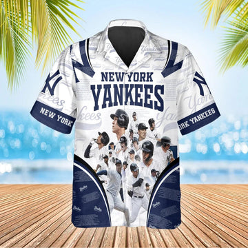 Legends New York Yankees Hawaiian Shirt, Hawaiian Yankees Shirt, MLB Hawaiian Shirt Moonbestprint