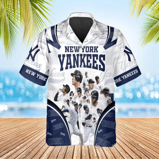 Legends New York Yankees Hawaiian Shirt, Hawaiian Yankees Shirt, MLB Hawaiian Shirt Moonbestprint