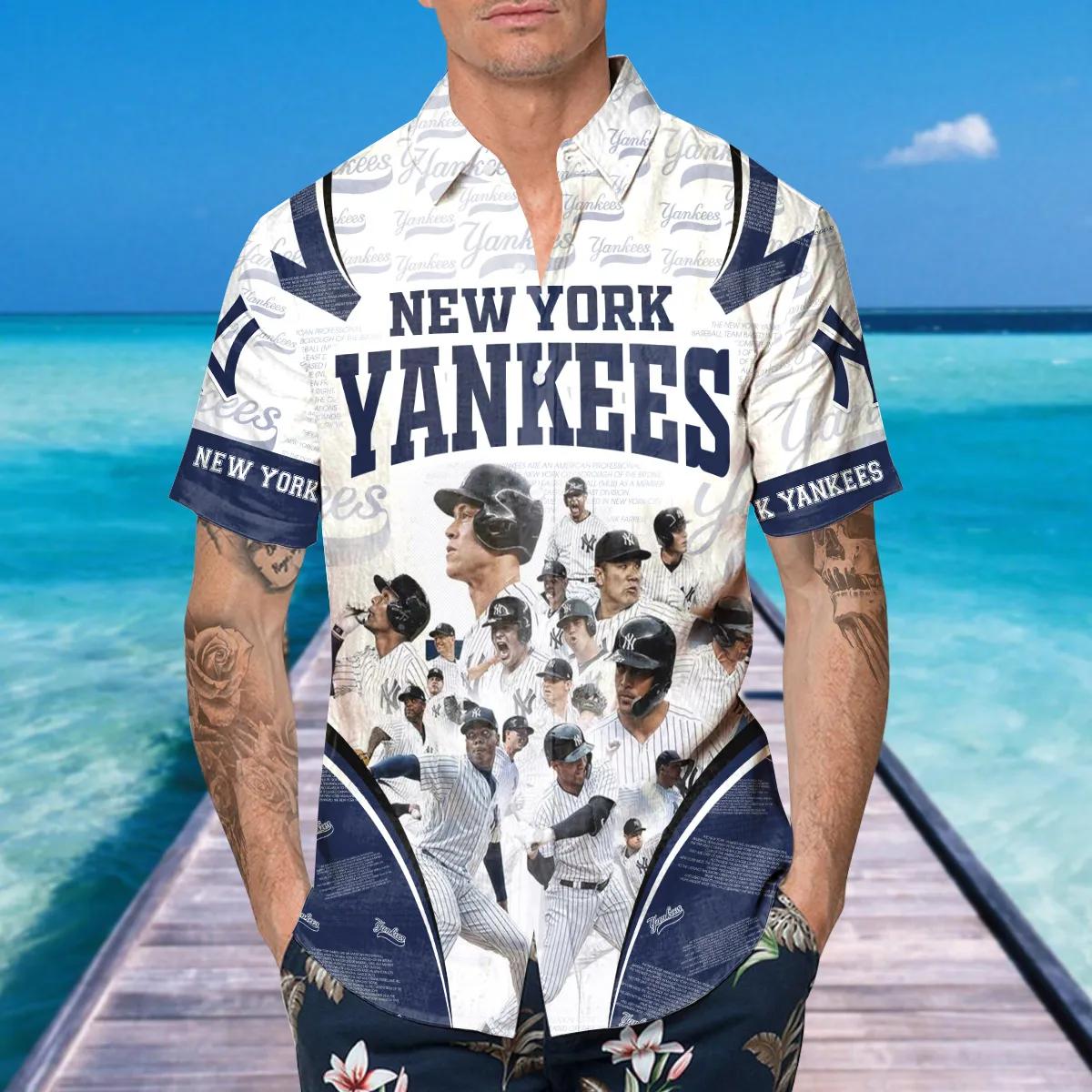 Legends New York Yankees Hawaiian Shirt, Hawaiian Yankees Shirt, MLB Hawaiian Shirt Moonbestprint