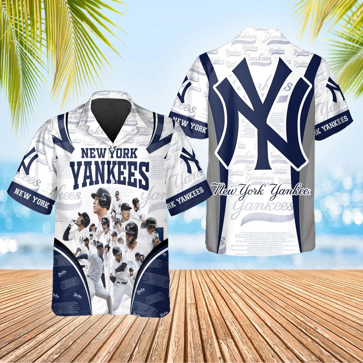 Legends New York Yankees Hawaiian Shirt, Hawaiian Yankees Shirt, MLB Hawaiian Shirt Moonbestprint
