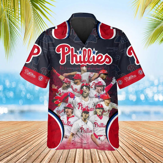 Legends Philadelphia Phillies Hawaiian Shirt, Phillies Hawaiian Shirt, MLB Hawaiian Shirt Moonbestprint