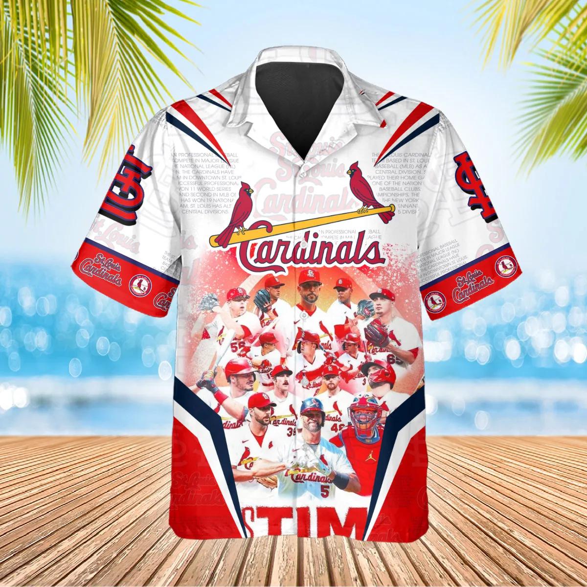 Legends St. Louis Cardinals Hawaiian Shirt, St. Louis Cardinals Aloha Shirt, MLB Hawaiian Shirt Moonbestprint