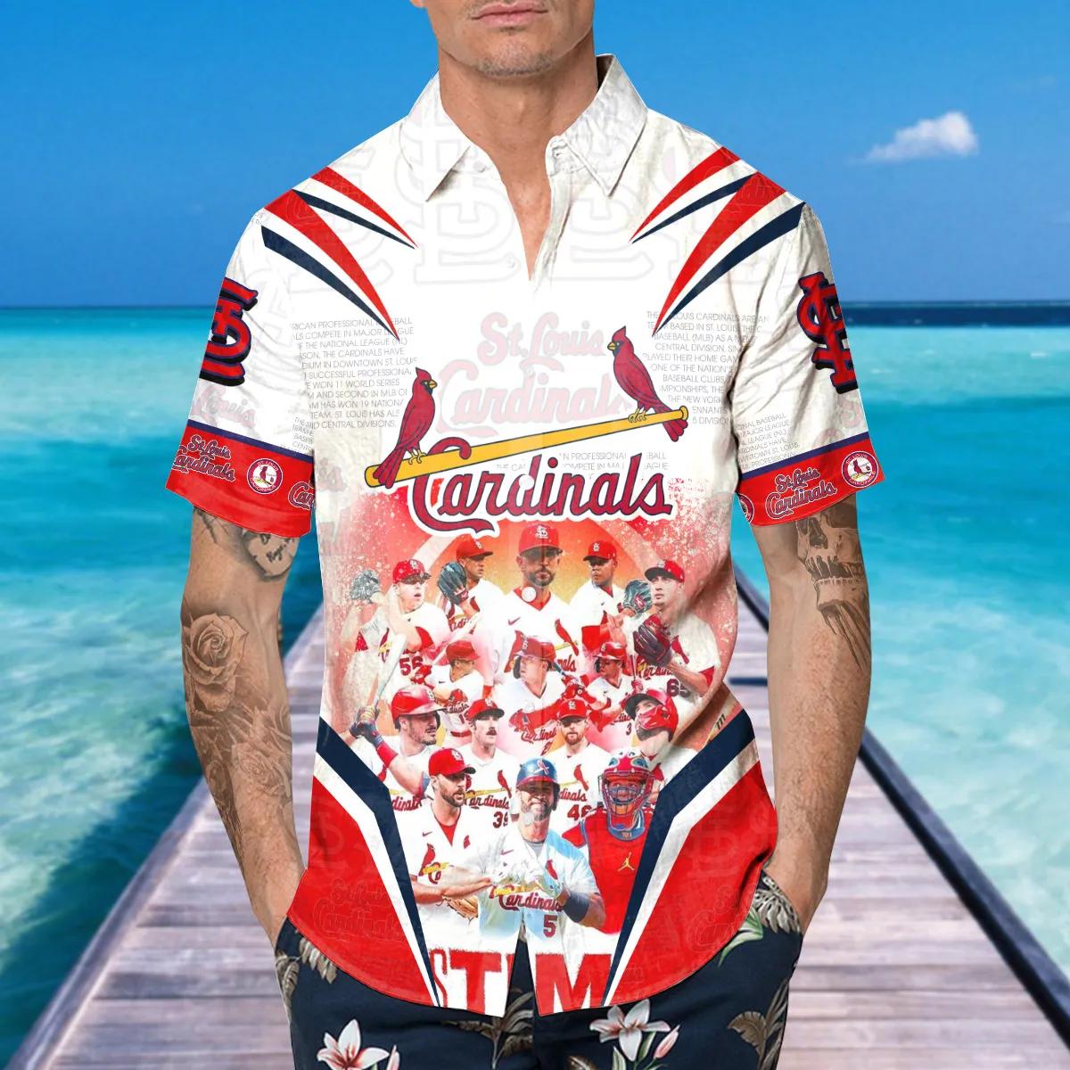 Legends St. Louis Cardinals Hawaiian Shirt, St. Louis Cardinals Aloha Shirt, MLB Hawaiian Shirt Moonbestprint