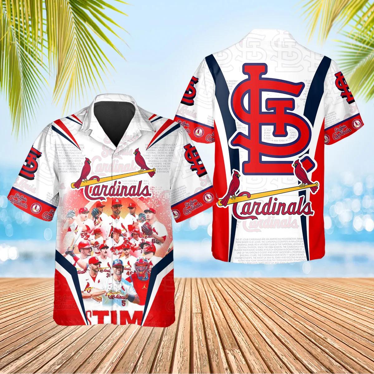 Legends St. Louis Cardinals Hawaiian Shirt, St. Louis Cardinals Aloha Shirt, MLB Hawaiian Shirt Moonbestprint