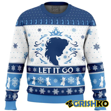 Let It Go Elsa Frozen Ugly Christmas Sweater - Moonbestprint
