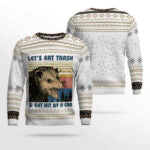 Let's Eat Trash & Get Hit By A Car Opossum Ugly Christmas Sweater Type 2 – Moonbestprint