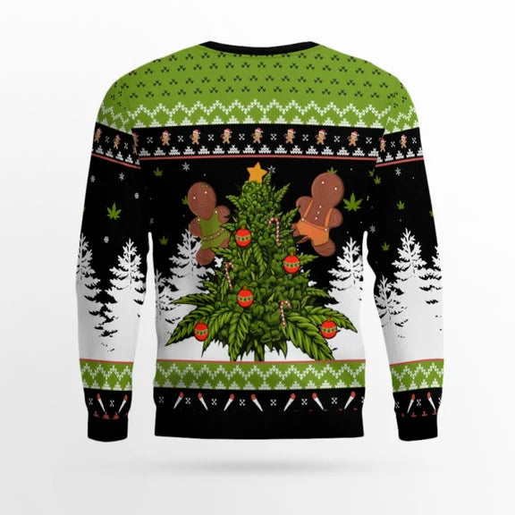 Let's Get Baked 420 Marijuana Christmas Ugly Sweater – Moonbestprint