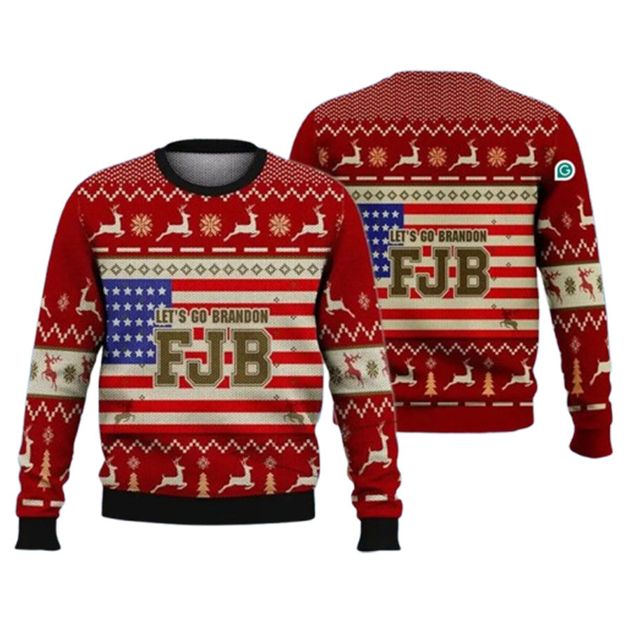 Lets Go Brandon Fjb Ugly Christmas Sweater – Moonbestprint