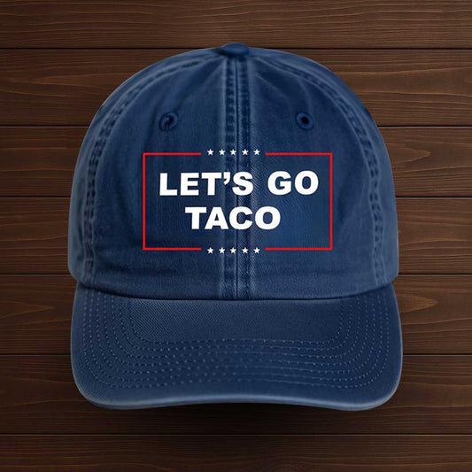 Let's Go Taco Baseball Cap -Moonbestprint