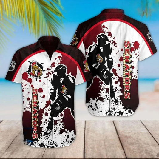 Limited NHL Ottawa Senators Hawaiian Shirt, NHL Hawaiian Shirt Moonbestprint