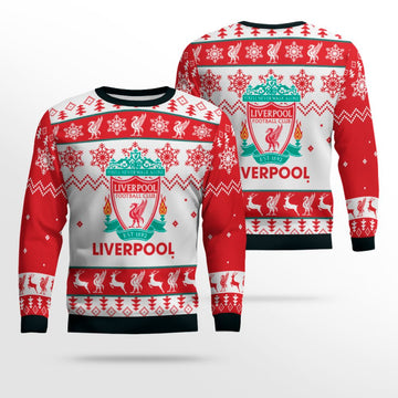 Liverpool FC Christmas Holiday Gift Ugly Sweater – Moonbestprint