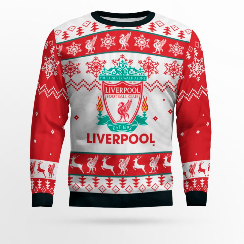 Liverpool FC Christmas Holiday Gift Ugly Sweater – Moonbestprint