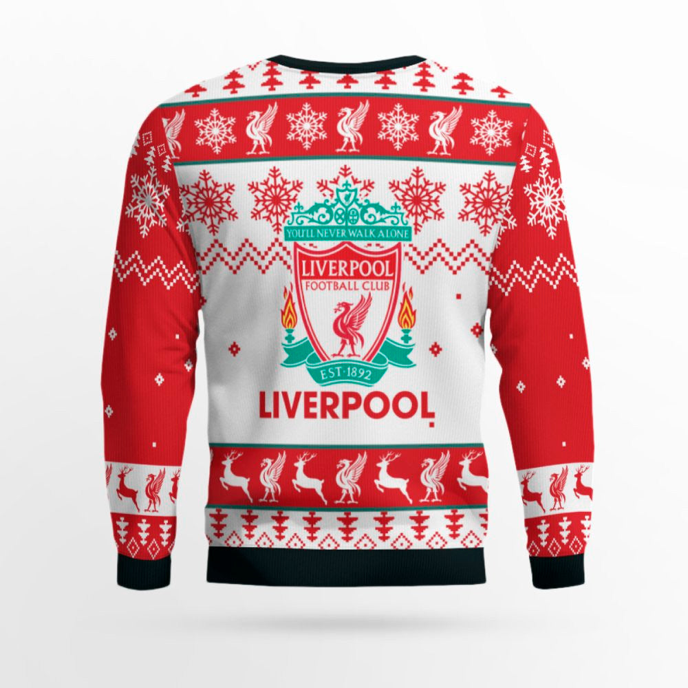 Liverpool FC Christmas Holiday Gift Ugly Sweater – Moonbestprint
