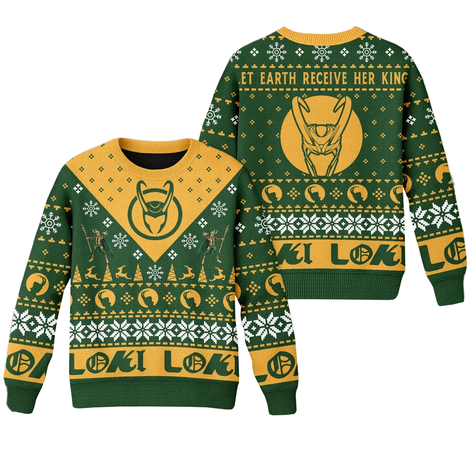 Loki Ugly Christmas Sweater 2025 – Moonbestprint