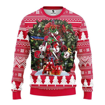 Los Angeles Angels Christmas Tree Ugly Christmas Sweater, MLB Christmas Sweater Moonbestprint