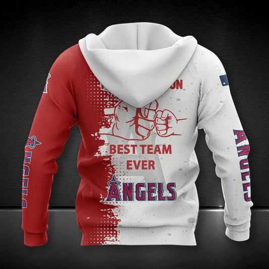 Los Angeles Angels Dad And Son All Over Print 3D Hoodie 1, MLB Hoodie Moonbestprint