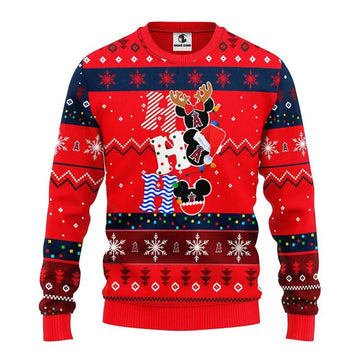 Los Angeles Angels Hohoho Ugly Christmas Sweater, MLB Christmas Sweater Moonbestprint