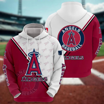 Los Angeles Angels Logo 3D MLB Hoodie, MLB Hoodie Moonbestprint