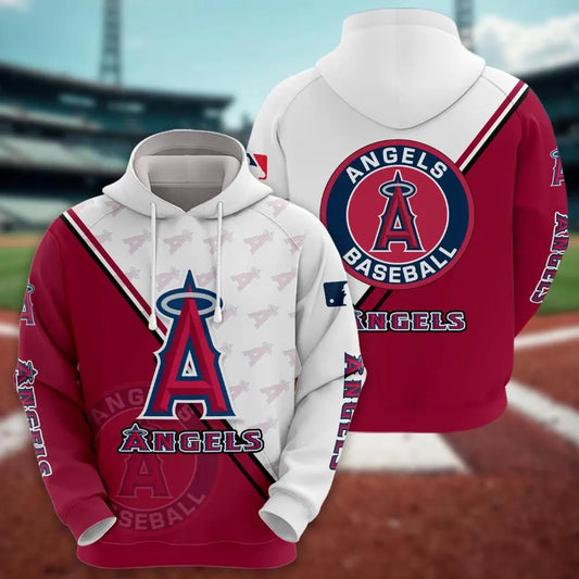 Los Angeles Angels Logo 3D MLB Hoodie, MLB Hoodie Moonbestprint