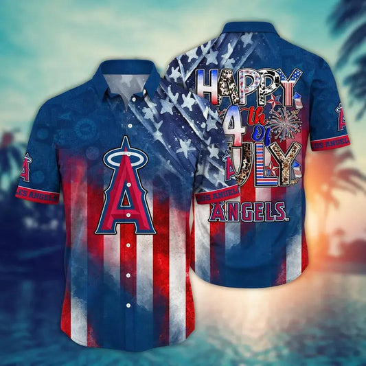 Los Angeles Angels MLB Aloha Hawaiian Shirt 2, MLB Hawaiian Shirt Moonbestprint