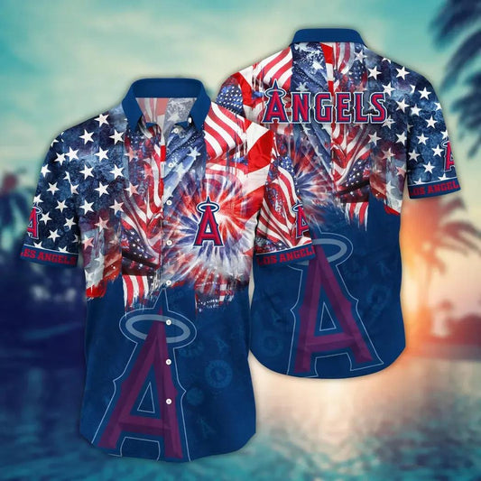Los Angeles Angels MLB Flower Aloha Hawaiian Shirt 10, MLB Hawaiian Shirt Moonbestprint