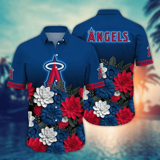 Los Angeles Angels MLB Flower Aloha Hawaiian Shirt 14, MLB Hawaiian Shirt Moonbestprint