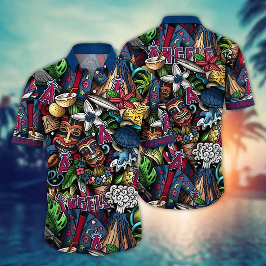 Los Angeles Angels MLB Flower Aloha Hawaiian Shirt 3, MLB Hawaiian Shirt Moonbestprint