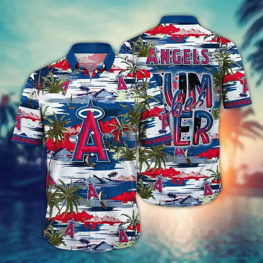 Los Angeles Angels MLB Flower Aloha Hawaiian Shirt 8, MLB Hawaiian Shirt Moonbestprint