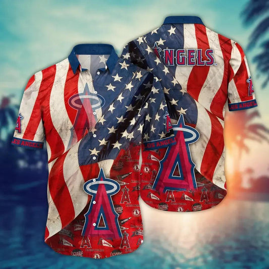 Los Angeles Angels MLB Flower Aloha Hawaiian Shirt 9, MLB Hawaiian Shirt Moonbestprint
