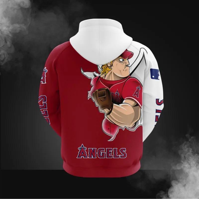 Los Angeles Angels Mascot All Over Print Apparel 1, MLB Hoodie Moonbestprint