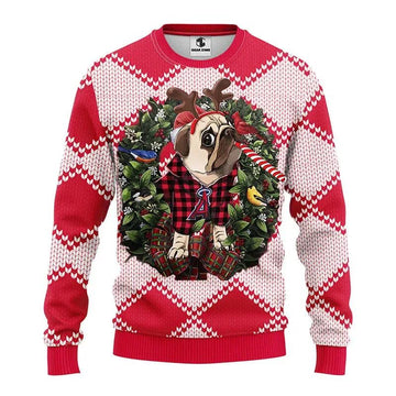 Los Angeles Angels Pub Dog Ugly Christmas Sweater, MLB Christmas Sweater Moonbestprint
