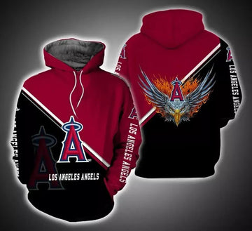 Los Angeles Baseball Team Angelss 3D Hoodie 1, MLB Hoodie Moonbestprint